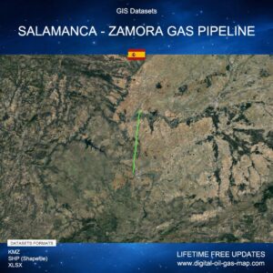 [Product Image] GIS Datasets of Salamanca - Zamora Gas Pipeline