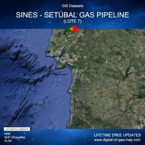 [Product Image] GIS Datasets of Sines - Setúbal Gas Pipeline (Lote 7)