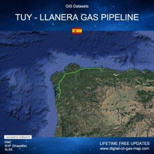 [Product Image] GIS Datasets of Tuy - Llanera Gas Pipeline