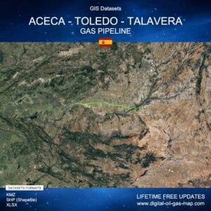 [Product Image] GIS Datasets of Aceca - Toledo - Talavera Gas Pipeline