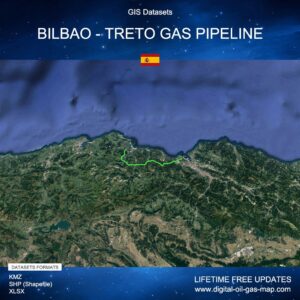 [Product Image] GIS Datasets of Bilbao - Treto Gas Pipeline