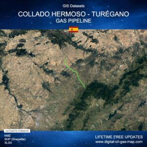 [Product Image] GIS Datasets of Collado Hermoso - Turégano Gas Pipeline