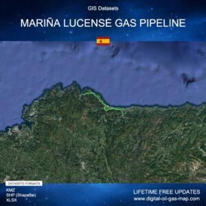 [Product Image] GIS Datasets of Mariña Lucense Gas Pipeline