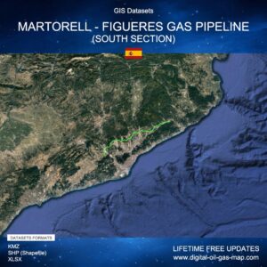 [Product Image] GIS Datasets of Martorell - Figueres Gas Pipeline (South Section)