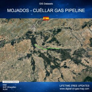 [Product Image] GIS Datasets of Mojados - Cuéllar Gas Pipeline