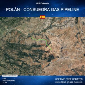 [Product Image] GIS Datasets of Polán - Consuegra Gas Pipeline