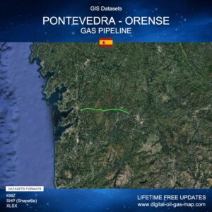 [Product Image] GIS Datasets of Pontevedra - Orense Gas Pipeline