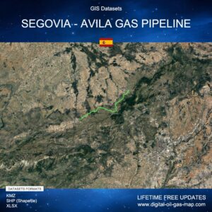 [Product Image] GIS Datasets of Segovia - Avila Gas Pipeline