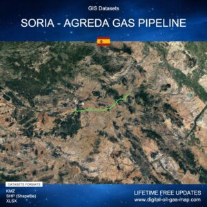 [Product Image] GIS Datasets of Soria - Agreda Gas Pipeline