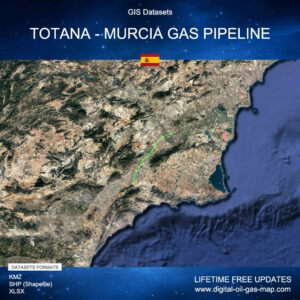 [Product Image] GIS Datasets of Totana - Murcia Gas Pipeline