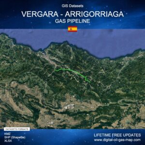 [Product Image] GIS Datasets of Vergara - Arrigorriaga Gas Pipeline