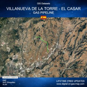 [Product Image] GIS Datasets of Villanueva de la Torre - El Casar Gas Pipeline