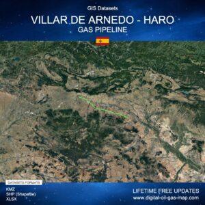 [Product Image] GIS Datasets of Villar de Arnedo - Haro Gas Pipeline