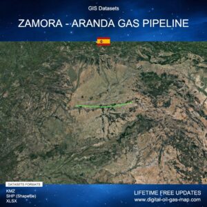 [Product Image] GIS Datasets of Zamora - Aranda Gas Pipeline