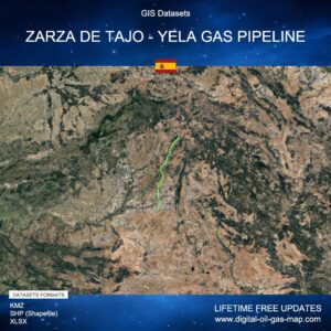 [Product Image] GIS Datasets of Zarza de Tajo - Yela Gas Pipeline