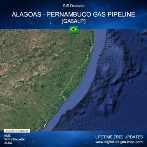 [Product Image] GIS Datasets of Alagoas - Pernambuco Gas Pipeline (GASALP)