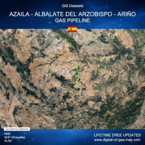 [Product Image] GIS Datasets of Azaila - Albalate del Arzobispo - Ariño Gas Pipeline
