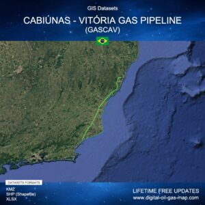 [Product Image] GIS Datasets of Cabiúnas - Vitória Gas Pipeline (GASCAV)