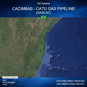 [Product Image] GIS Datasets of Cacimbas - Catu Gas Pipeline (GASCAC)