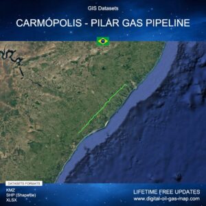 [Product Image] GIS Datasets of Carmópolis - Pilar Gas Pipeline