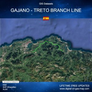 [Product Image] GIS Datasets of Gajano - Treto Branch Line