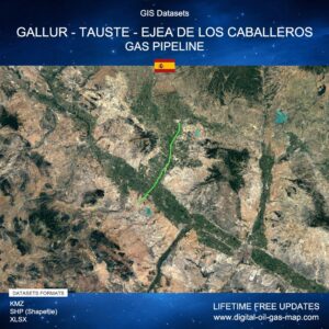 [Product Image] GIS Datasets of Gallur - Tauste - Ejea de los Caballeros Gas Pipeline