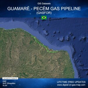 [Product Image] GIS Datasets of Guamaré - Pecém Gas Pipeline (GASFOR)