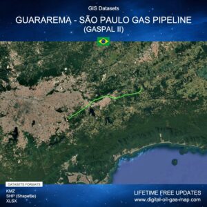 [Product Image] GIS Datasets of Guararema - São Paulo Gas Pipeline (GASPAL II)