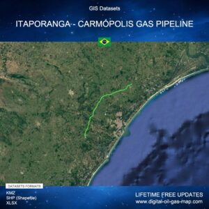 [Product Image] GIS Datasets of Itaporanga - Carmópolis Gas Pipeline