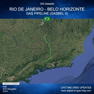 [Product Image] GIS Datasets of Rio de Janeiro - Belo Horizonte Gas Pipeline (GASBEL II)