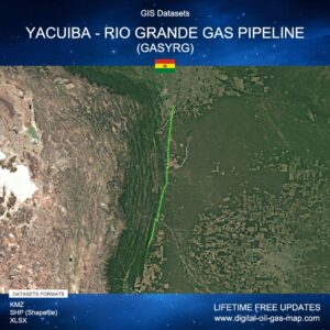 [Product Image] GIS Datasets of Yacuiba - Rio Grande Gas Pipeline (GASYRG)