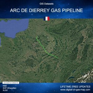 [Product Image] GIS Datasets of Arc de Dierrey Gas Pipeline