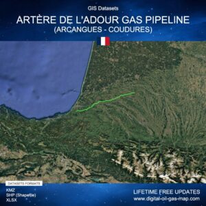 [Product Image] GIS Datasets of Artère de l'Adour Gas Pipeline