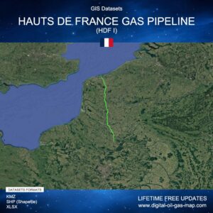 [Product Image] GIS Datasets of Hauts de France Gas Pipeline