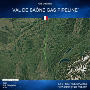 [Product Image] GIS Datasets of Val de Saône Gas Pipeline