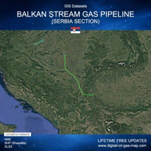 [Product Image] GIS Datasets of Balkan Stream Gas Pipeline (Serbia Section)