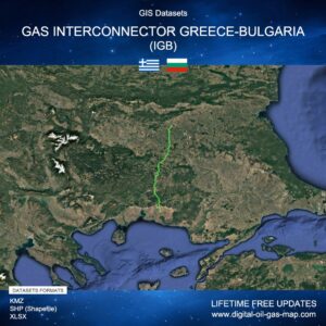 [Product Image] GIS Datasets of Gas Interconnector Greece-Bulgaria (IGB)