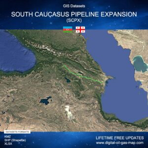 GIS Datasets of South Caucasus Pipeline Expansion (SCPX): Pipeline Route, Compressor Stations, Intermediate Pig Stations, Border Metering Station, Block Valve Stations