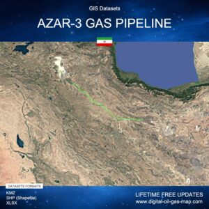 [Product Image] GIS Datasets of AZAR-3 Gas Pipeline