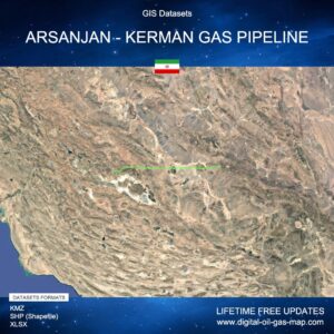 [Product Image] GIS Datasets of Arsanjan - Kerman Gas Pipeline