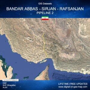 [Product Image] GIS Datasets of Bandar Abbas - Sirjan - Rafsanjan Pipeline 2