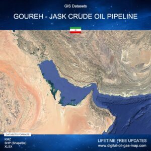 [Product Image] GIS Datasets of Goureh - Jask Crude Oil Pipeline