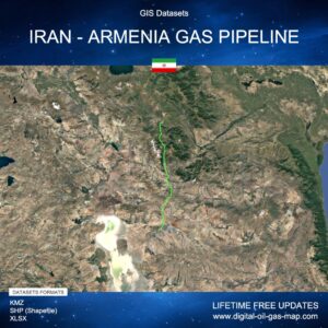 [Product Image] GIS Datasets of Iran - Armenia Gas Pipeline
