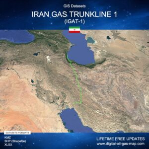 [Product Image] GIS Datasets of Iran Gas Trunkline 1 (IGAT-1)
