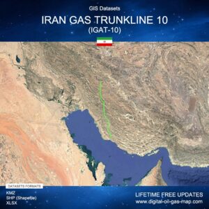 [Product Image] GIS Datasets of Iran Gas Trunkline 10 (IGAT-10)