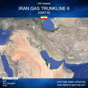 [Product Image] GIS Datasets of Iran Gas Trunkline 6 (IGAT-6)