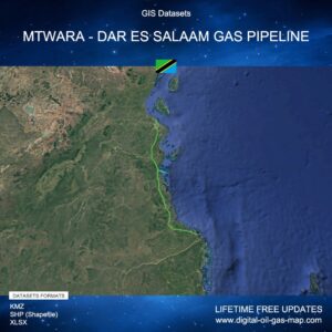[Product Image] GIS Datasets of Mtwara - Dar es Salaam Gas Pipeline