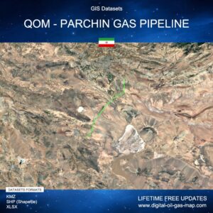 [Product Image] GIS Datasets of Qom - Parchin Gas Pipeline