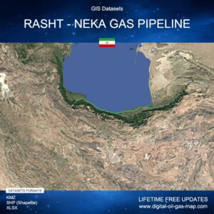 [Product Image] GIS Datasets of Rasht - Neka Gas Pipeline