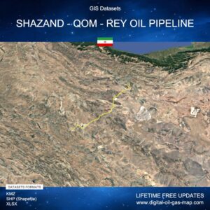 [Product Image] GIS Datasets of Shazand - Qom - Rey Oil Pipeline